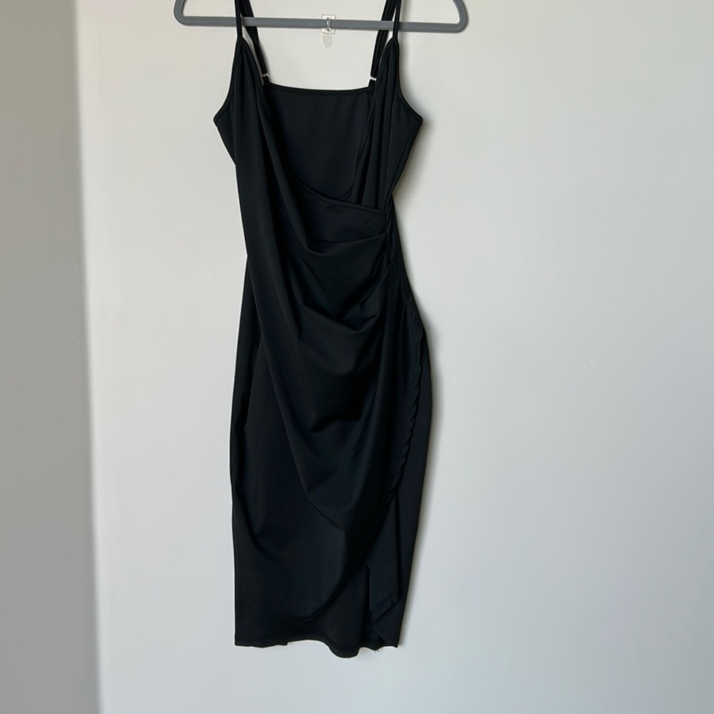Women’s V-neck black dress